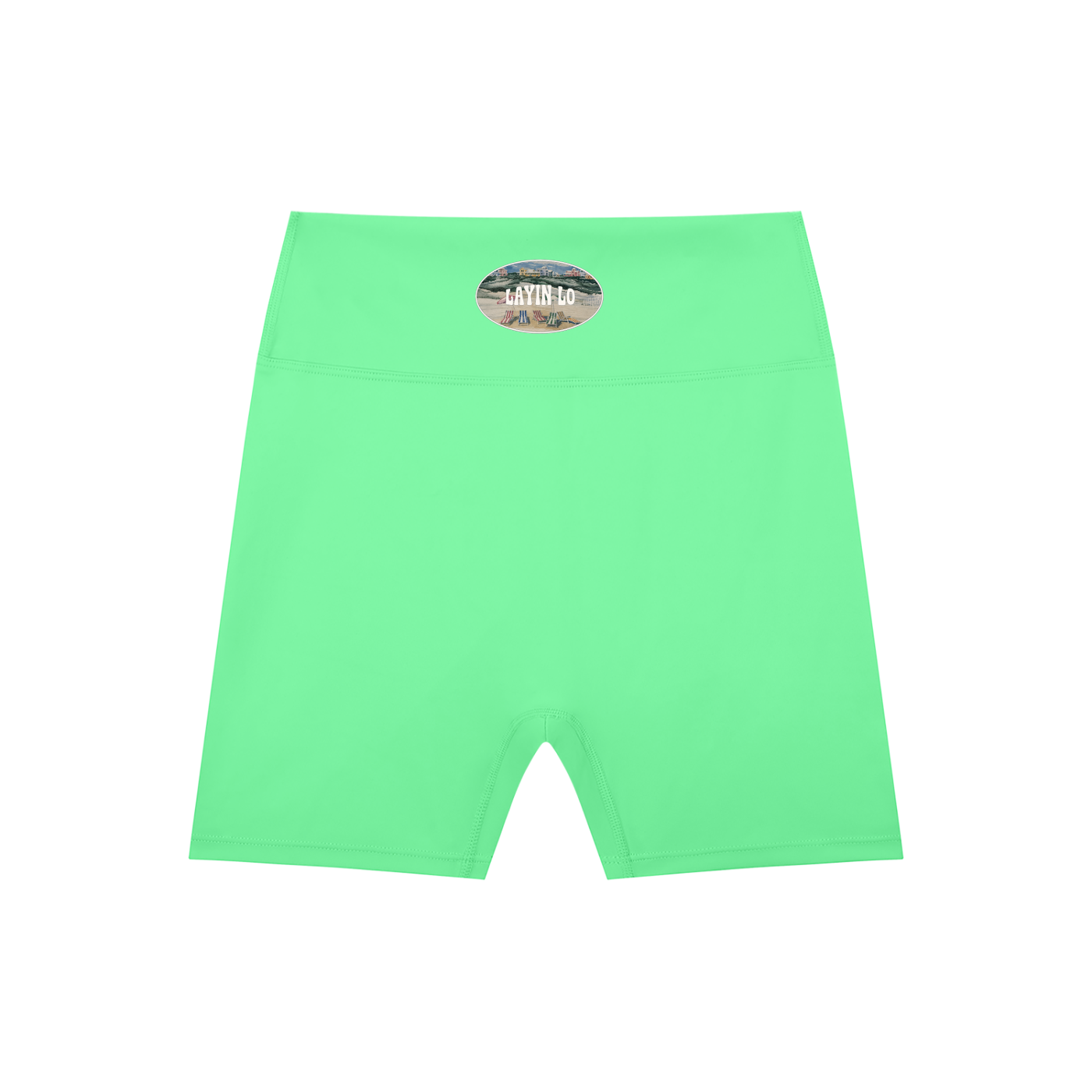 LAYIN LO High-Waisted Biker Shorts