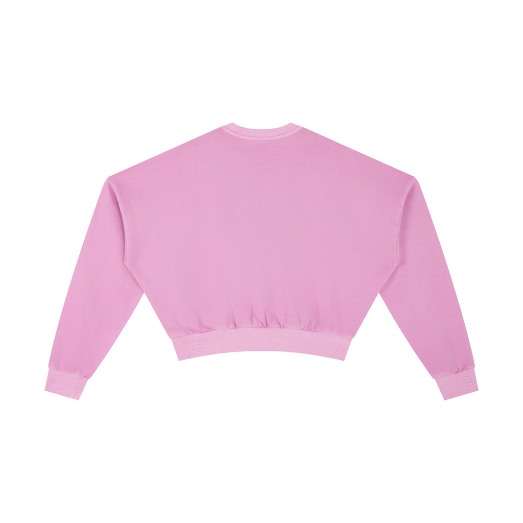 LAYIN LO Vintage Wash Cropped Sweatshirt