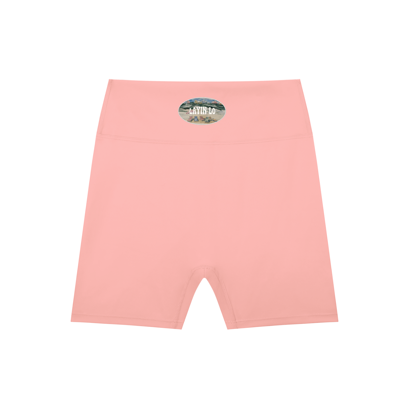 LAYIN LO High-Waisted Biker Shorts