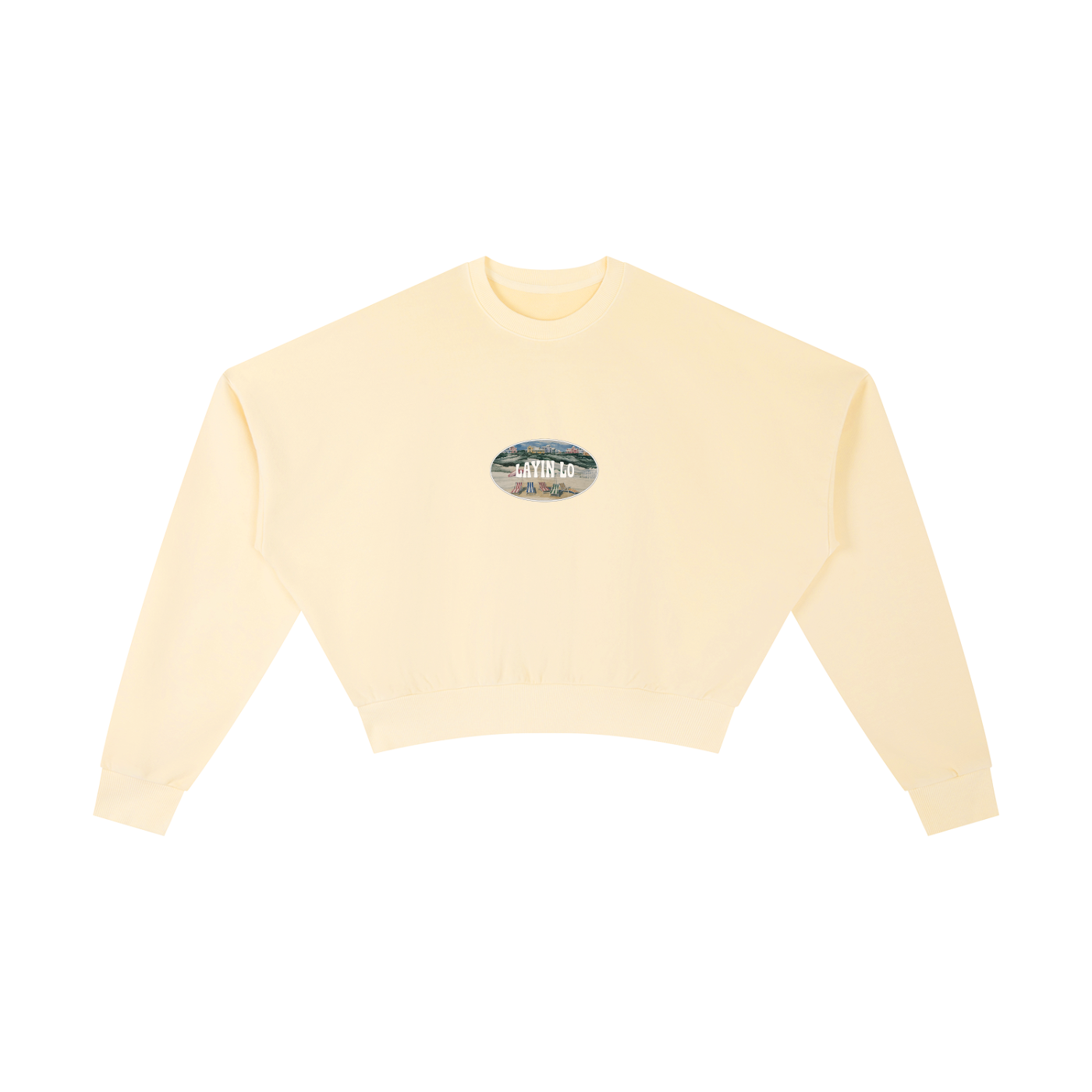 LAYIN LO Vintage Wash Cropped Sweatshirt
