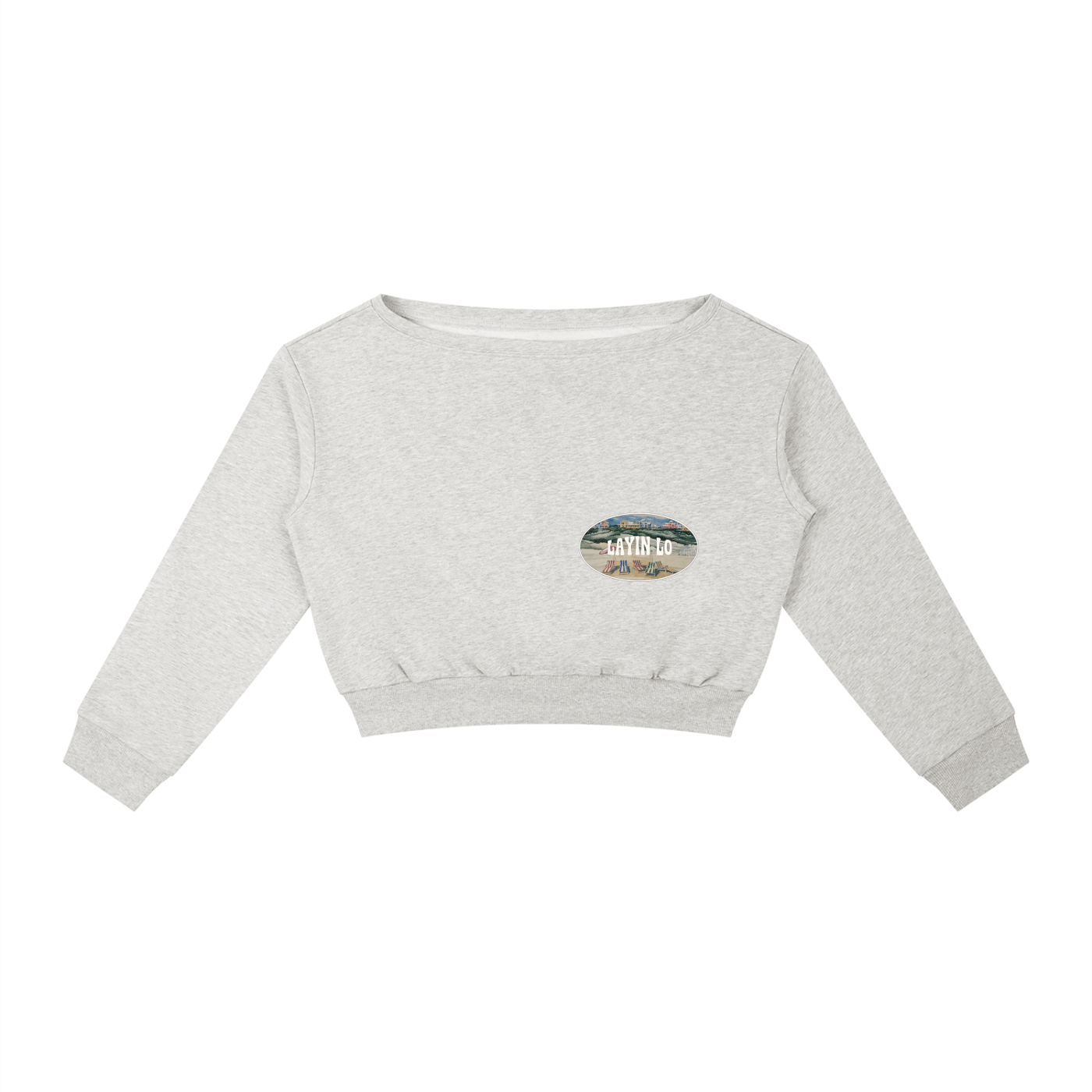 LAYIN LO Off-Shoulder Sweatshirt