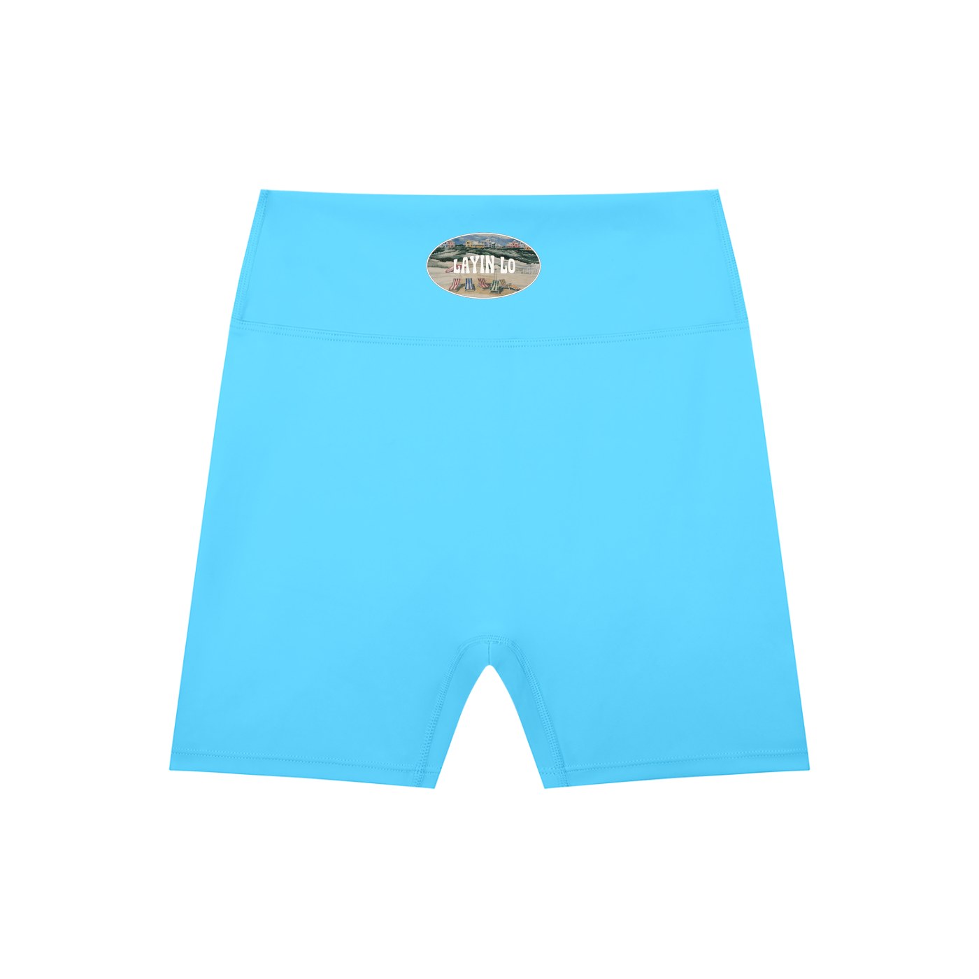 LAYIN LO High-Waisted Biker Shorts